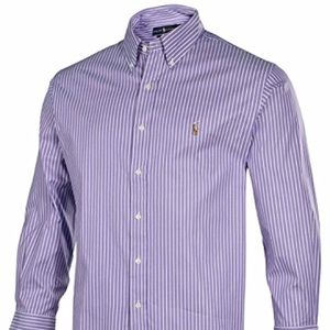 Polo by Ralph Lauren| Purple Striped Button Down L